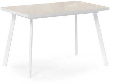 Кухонный стол Woodville Маккензи (Металл/Стекло,ЛДСП, Белый) 551090