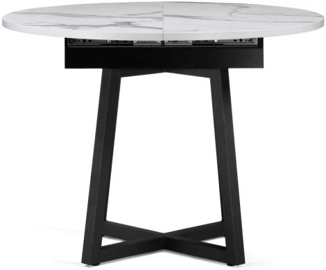 Деревянный стол Woodville Регна черный / белый 504217