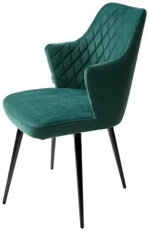 Стул HERMAN 360 град. ЗЕЛЕНЫЙ #19, велюр / черный каркас M-City 461MC04748