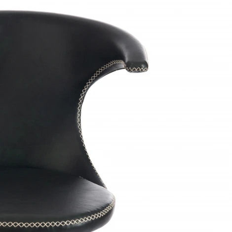 Стул FLAIR (mod. 9020) коричневый 1/черный (экокожа/металл)