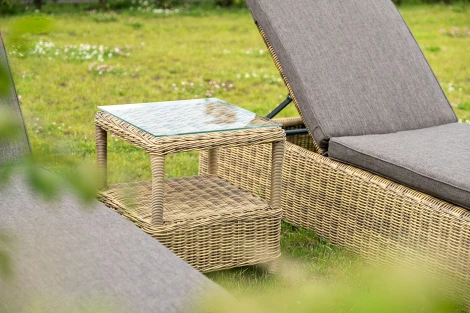 Столик кофейный из искусственного ротанга, цвет соломенный 4SIS Форио YH-S4676W-2