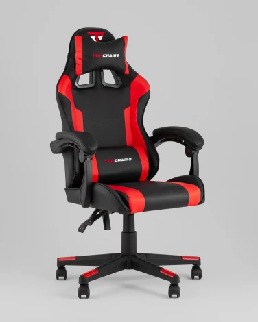 Кресло спортивное TopChairs Commander черно-красный арт.УТ000039477