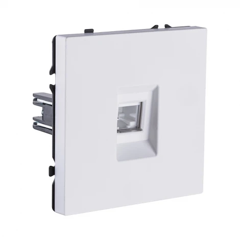 Розетка Ethernet RJ45 белый глянцевый Kollinger Eclipse EC-017WG