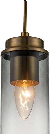 Подвесной светильник Escada Dinasty 2118/1S E14*40W Black/Brass (220V, на проводе)