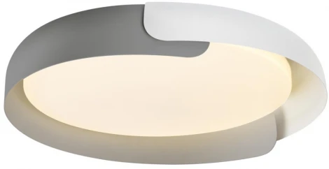 Потолочный светильник круглый Sonex Antares 7707/60L металл/пластик/белый/серый LED 60Вт 3000-6000K D580 IP20 пульт ДУ (220V, круглые)