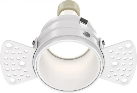 Встраиваемый светильник под гипсокартон Reif GU10 1x50Вт Maytoni Technical DL048-01W (220V, круглые)