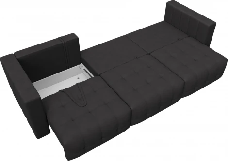 Диван прямой Лига-052 НПБ Лонг Лига Диванов (Замша) арт.128793