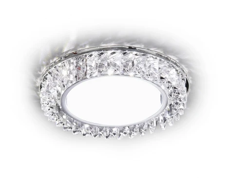 Встраиваемый точечный светильник Ambrella Gx53+led G255 CH (для детской, 220V)