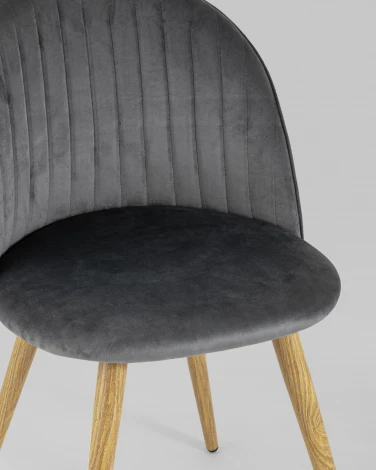 Стул Stool Group Лион Страйпс велюр серый УТ000004870