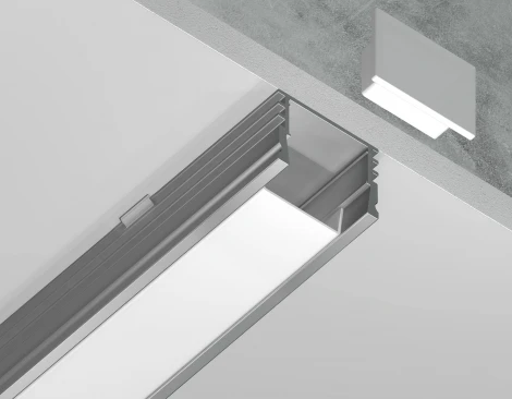 Алюминиевый профиль накладной для светодиодной ленты до 15мм Ambrella Illumination GP1750AL