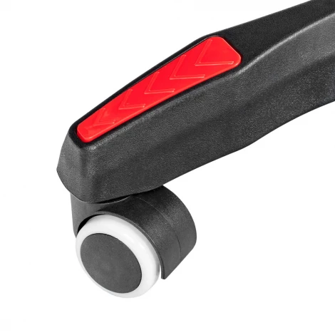 Игровое кресло Alfa Pro Vision с подножкой и RGB LED подсветкой, чёрный красный