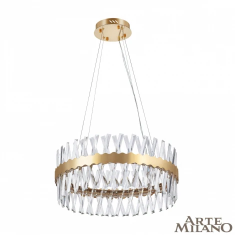 Подвесная люстра Arte Milano Venezia 311096/D600 BS (регулировка яркости, LED, 220V, хрусталь, пульт управления, на тросе, круглые)