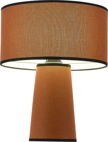 Настольная лампа ST Luce Jackie SL1354.604.01 Кирпичный/Кирпичный, Черный E27 1*40W (220V, выключатель, круглые)