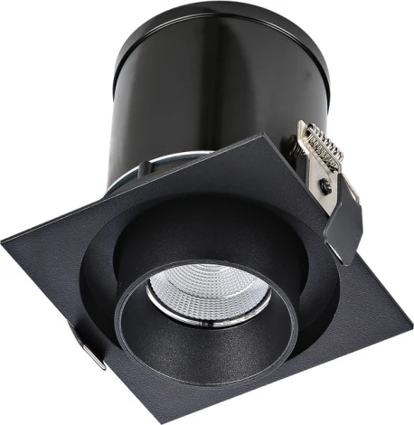 Встраиваемый светильник Donolux Periscope DL18621/01SQ Black Dim (LED, 220V, круглые)