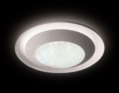 Потолочный светильник Ambrella Orbital Crystal Sand FS1260 WH/SD 48W D500