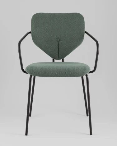 Стул обеденный Masey с подлокотниками зеленый Stool Group арт.УТ000039587