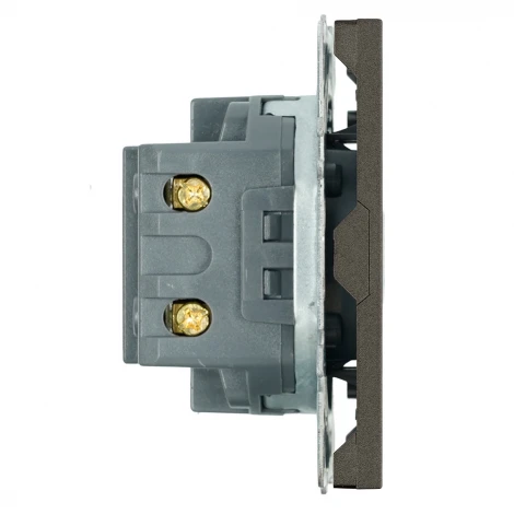 Розетка USB Type A+С (антрацит, soft touch) Stekker Эмили 49931