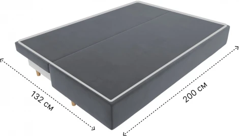 Диван прямой Лига-033 (Серый/Велюр) Лига Диванов арт.121093