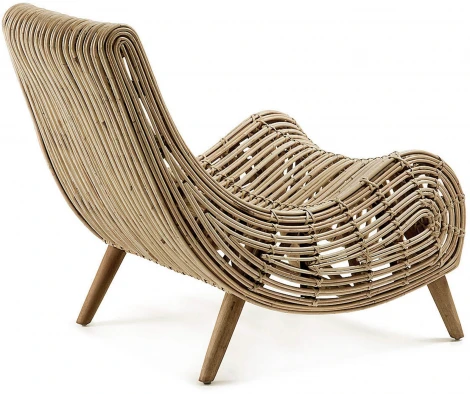 Кресло La Forma (ex Julia Grup) Tika (Ротанг,Дерево,Тростник,Красное дерево)
