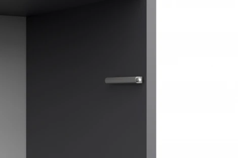 Шкаф трехстворчатый Арника Бали, Графит серый