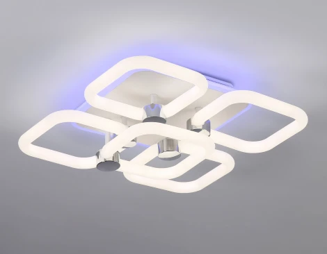 Потолочная светодиодная люстра RGB Ambrella Acrylica FA3861 (220V, пульт управления)