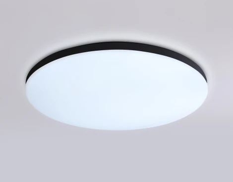 Потолочный светильник RGB круглый светодиодный с пультом и управлением смартфоном Ambrella ORBITAL FZ2004 (220V, умный дом - Алиса, Tuya Smart, Алекса, Smart Home, круглые, IP54)