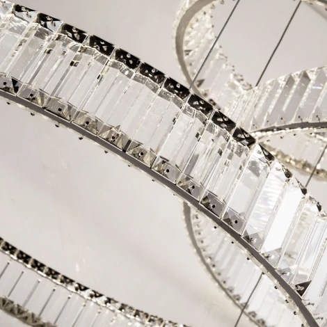 Подвесной светильник Divinare Renata 1135/02 SP-90 (LED, 220V, хрусталь, на тросе, кольцо)