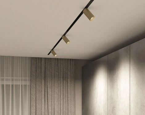 Трековый светильник Denkirs Smart Spot DK8010-BG (LED, 220V, управление смартфоном, голосовое управление, умный дом - Алиса)