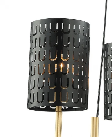 Потолочная люстра Lumien Hall Ноэль 4005/3P-GD-BK