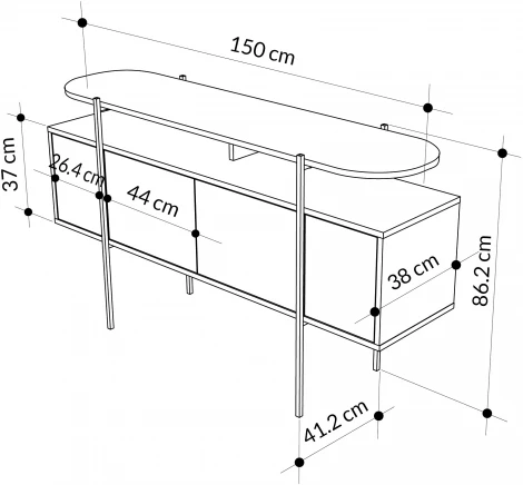 Комод LEVE HANLEY CONSOLE