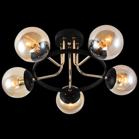 Потолочная люстра Reluce 01344-0.3-05 BK+FGD (220V, шар)