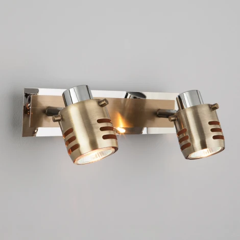 Спот Eurosvet 23463 23463/2 хром / античная бронза