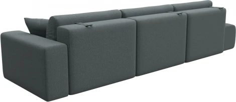 Диван прямой Лига-036 НПБ Модерн Лонг подлокотник справа Лига Диванов (Рогожка) арт.124213