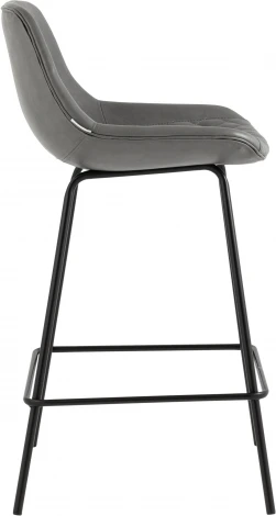Стул полубарный Stool Group Деймон экокожа серый УТ000036643