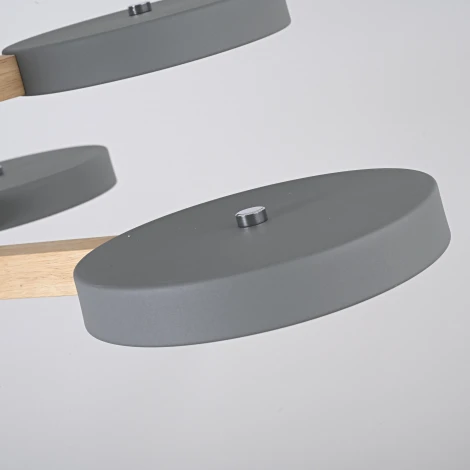 Потолочная люстра Wi-Fi на штанге Turna Dbl L6 Gray By ImperiumLoft Turna-Dbl01 (LED, 220V, голосовое управление, умный дом - Алиса)