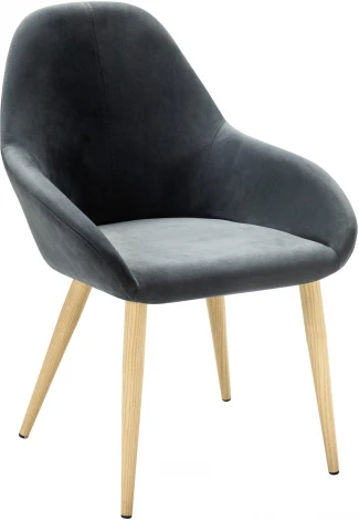 Кресло Kent Diag grey/нат.дуб R-Home арт.410119141h_Diaggrey_н.дуб