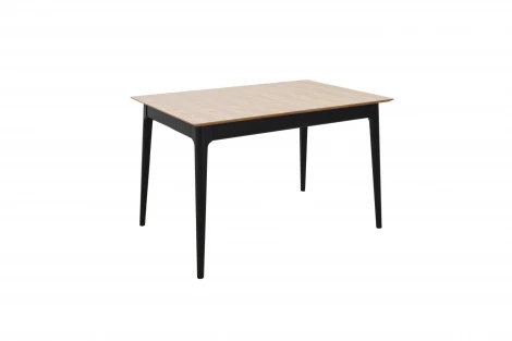 Стол разжвижной 140(180)*80*74 Дуб светлый/Черн. Аврора 102223