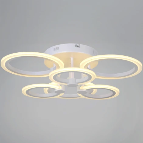 Потолочная люстра светодиодная на штанге с пультом регулировкой яркости и цветовой температуры Reluce 09502-0.3-3+3 WH (220V)