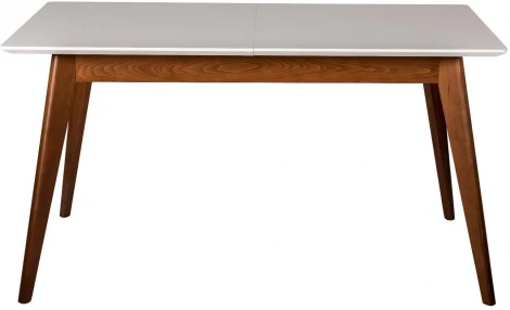 Стол R-Home Лунд раскладной 140-180 ОРЕХ-Белый