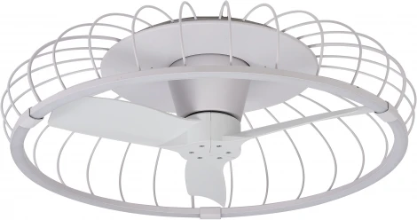 Потолочный светильник светодиодный диммируемый с вентилятором с пультом управлением смартфоном регулировкой цветовой температуры Mantra Nature 7807 (регулировка яркости, 220V, умный дом - Алекса, вертолет)