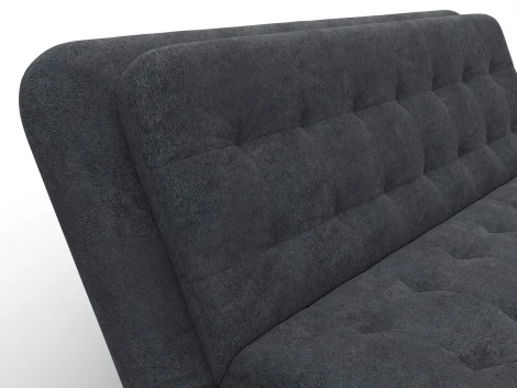 Диван-книжка Лига-123 (Металл,ЛДСП,Брус,Доска,Велюр/Темно-серый) Лига Диванов 137626