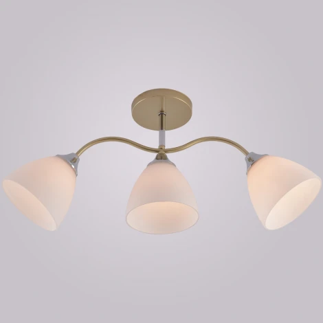 Потолочная люстра на штанге Reluce 01643-0.3-03 GOLD+CR (220V)