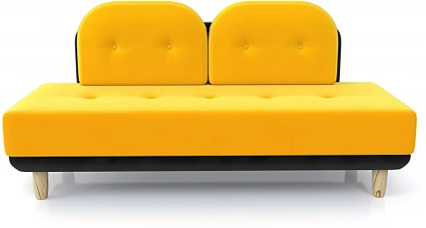 Диван Arsko Торли желтый велюр