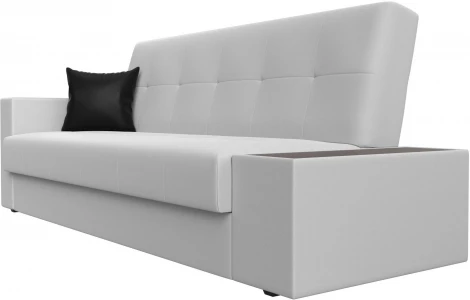 Диван-книжка Лига-020 стол справа (Белый,Черный/Экокожа) Лига Диванов арт.118539