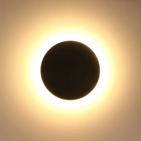 Настенный уличный светильник Arte Lamp Nimbo A3409AL-1BK (LED, 220V, круглые, IP65)