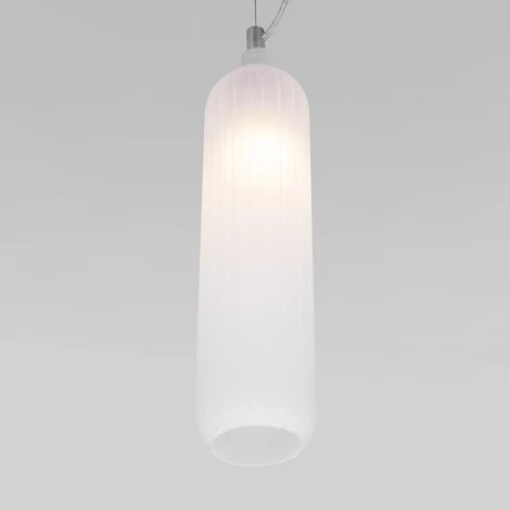 Светильник подвесной Eurosvet Siesta 50252/1 белый матовый (220V, на тросе, круглые)