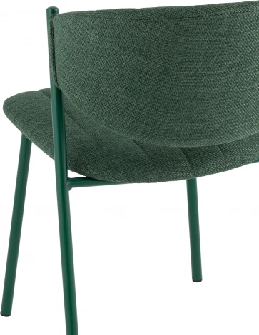 Стул Харпер ткань рогожка зеленый каркас зеленый полуглянцевый муар Stool Group (арт.УТ000038933)