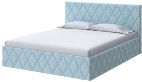 PROxSON Кровать Fresco (Ткань: Велюр Teddy Морозная свежесть) 140x190