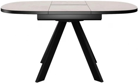 Стол DikLine B110 Хромикс белый,опоры черные