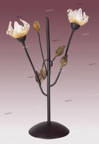 Интерьерная настольная лампа N-Light TX-0105 TX-0105/2 brown with satin gold